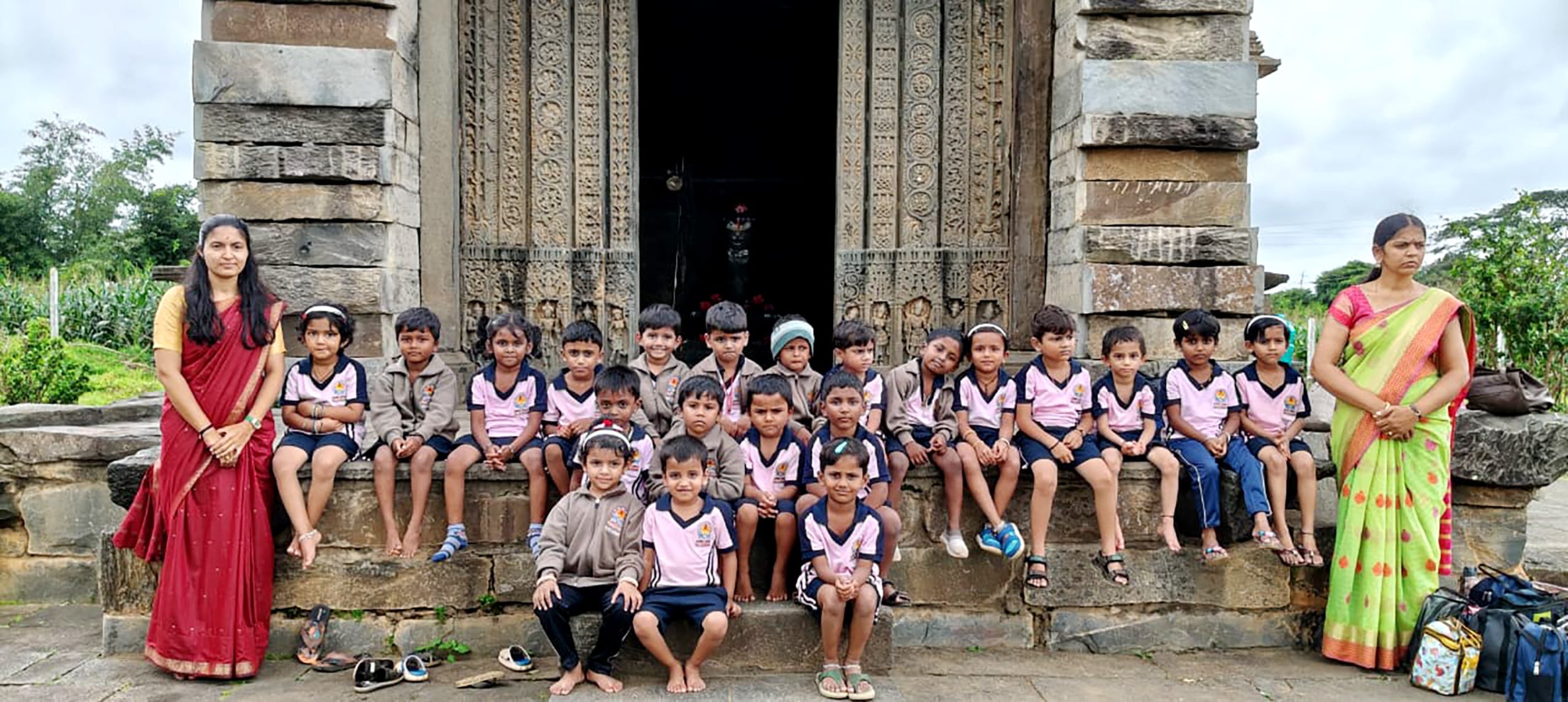 Visit to Billeshwara Temple, Anekeri by RVK – Hangal Students6