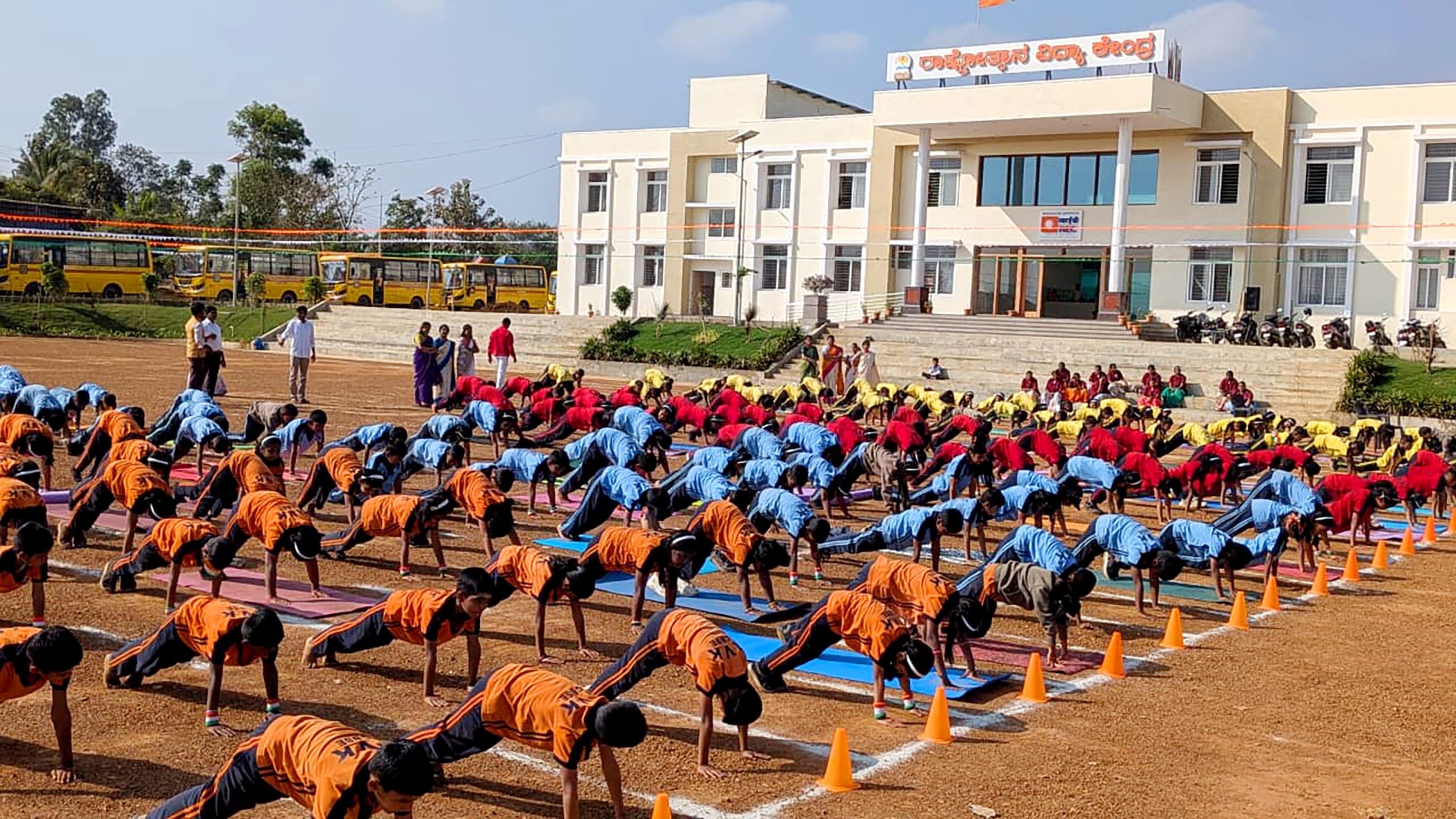 77th Republic Day and Ratha Saptami Celebrated with Zeal at RVK - Hangal (7)