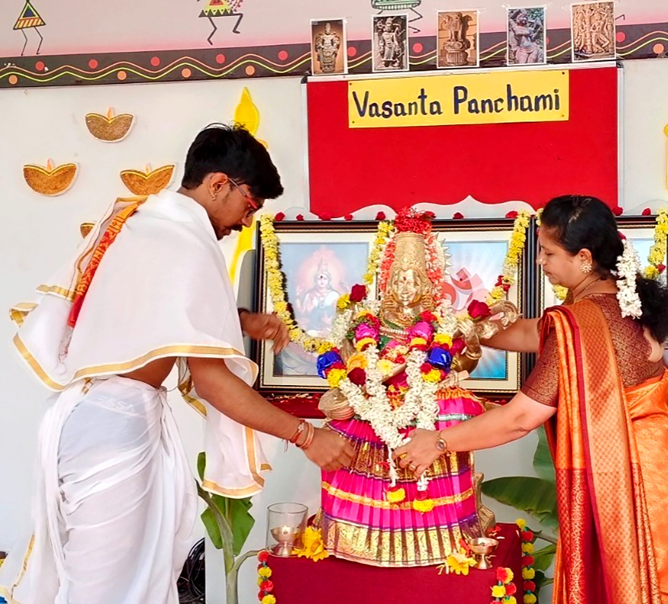 Vasanta Panchami and Parakram Diwas Celebrated at RVK - Hangal (3)