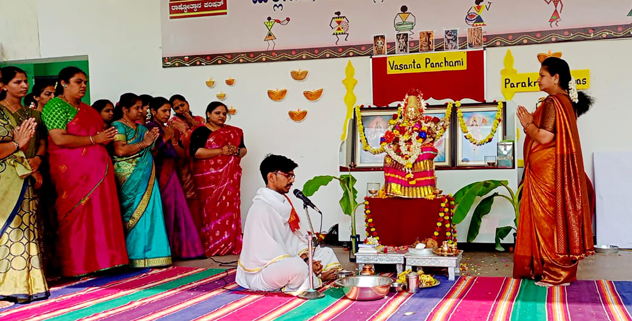 Vasanta Panchami and Parakram Diwas Celebrated at RVK - Hangal (5)