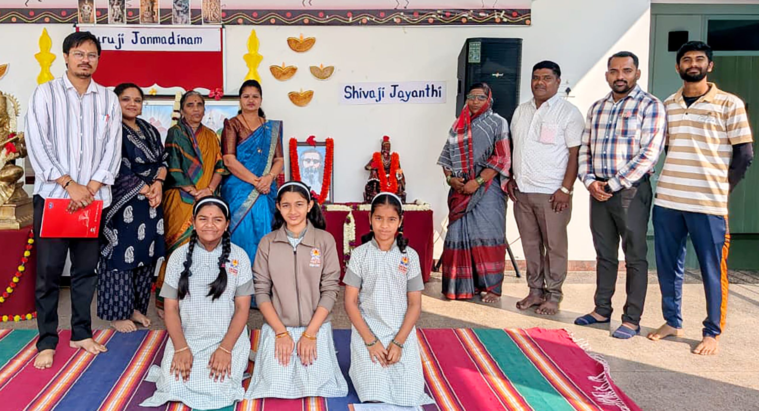 Shivaji and Guruji Jayanti Celebration in RVK - Hangal (2)