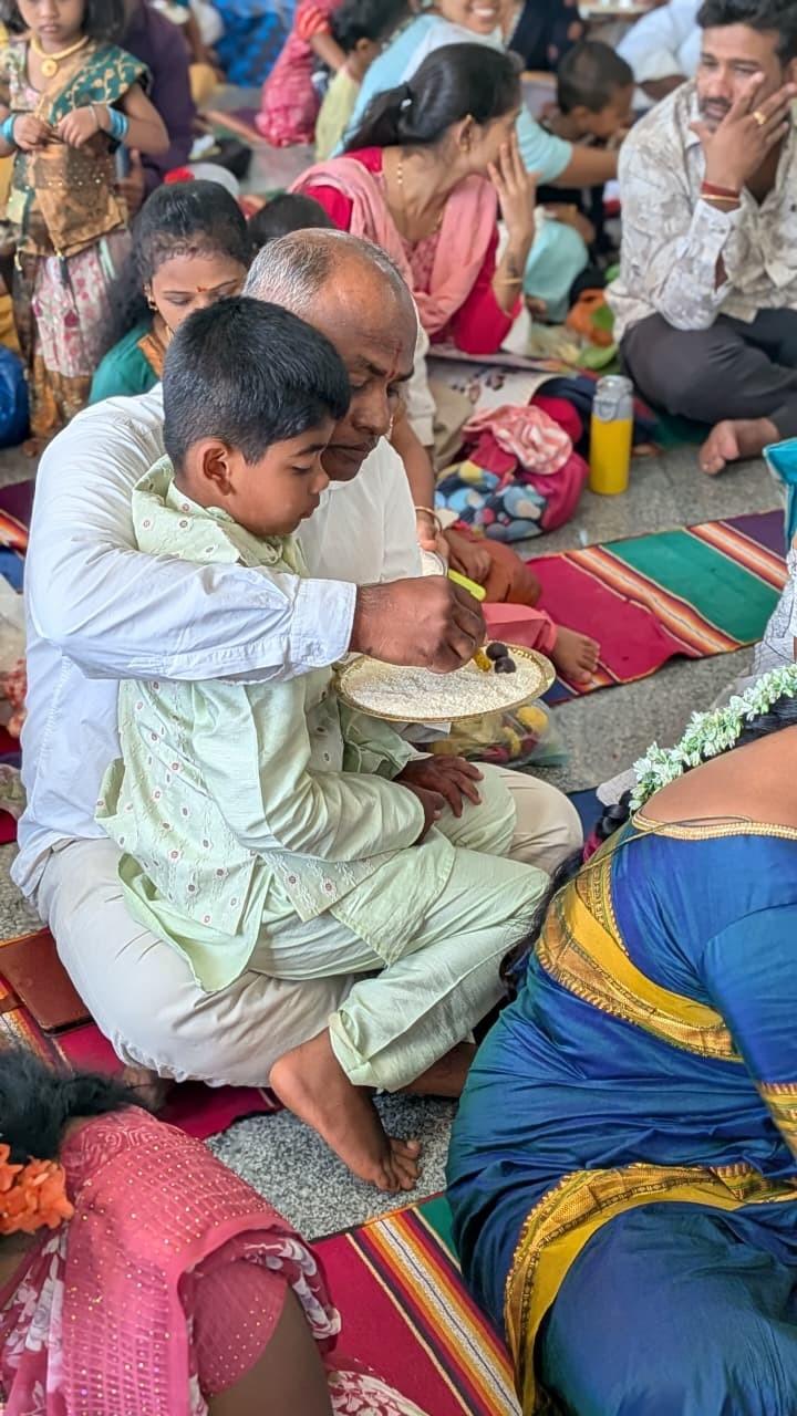 Aksharabhyasa and Vidyaarambha Ceremony in RVK - Hangal (2)