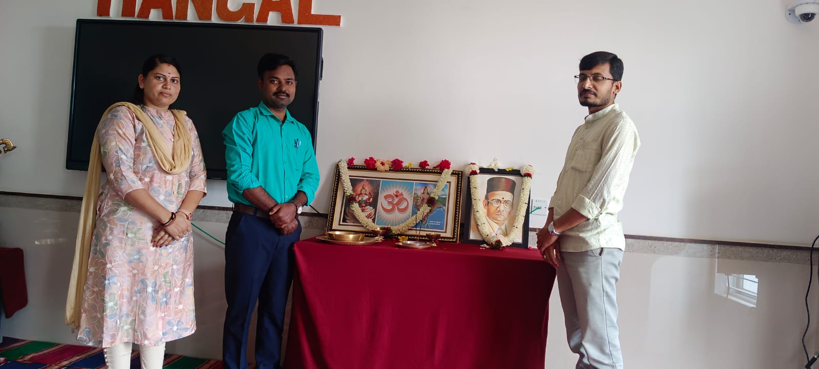 Observation of Veer Savarkar Jayanti at RVK - Hangal (2)