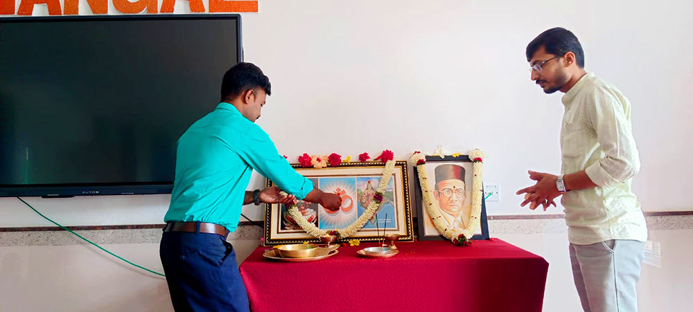 Observation of Veer Savarkar Jayanti at RVK - Hangal (4)
