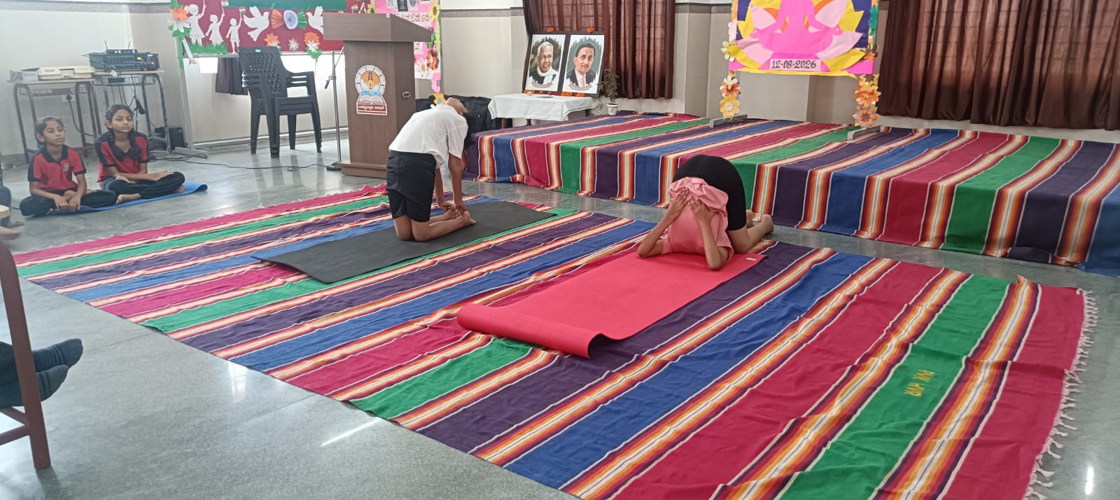 RVK - Hangal Students Achieve Remarkable Success in Vidya Bharati District-Level Yogasana Competition (2)
