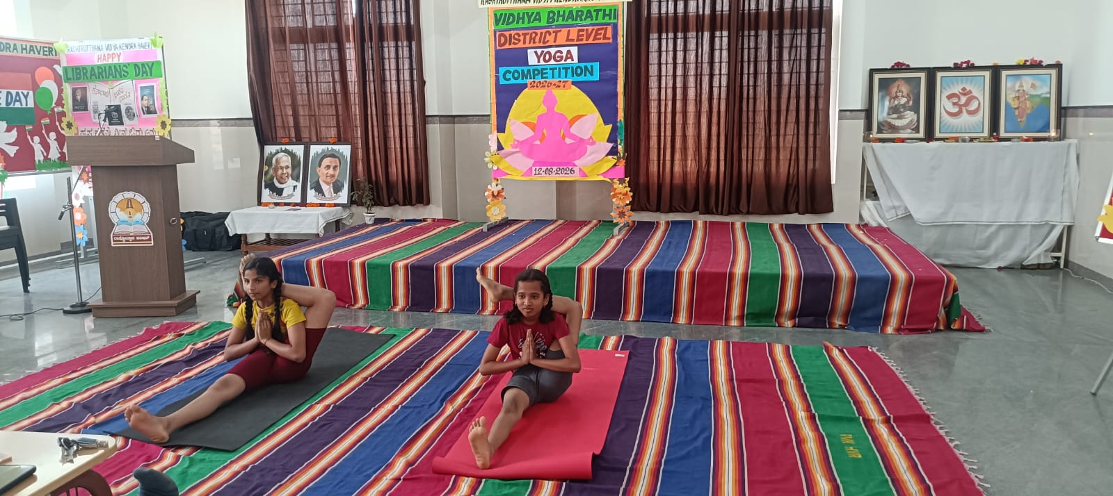 RVK - Hangal Students Achieve Remarkable Success in Vidya Bharati District-Level Yogasana Competition (3)