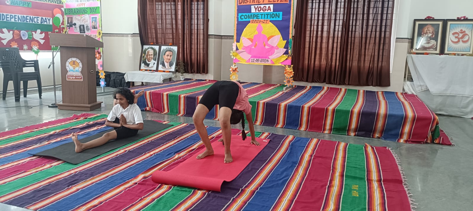 RVK - Hangal Students Achieve Remarkable Success in Vidya Bharati District-Level Yogasana Competition (4)