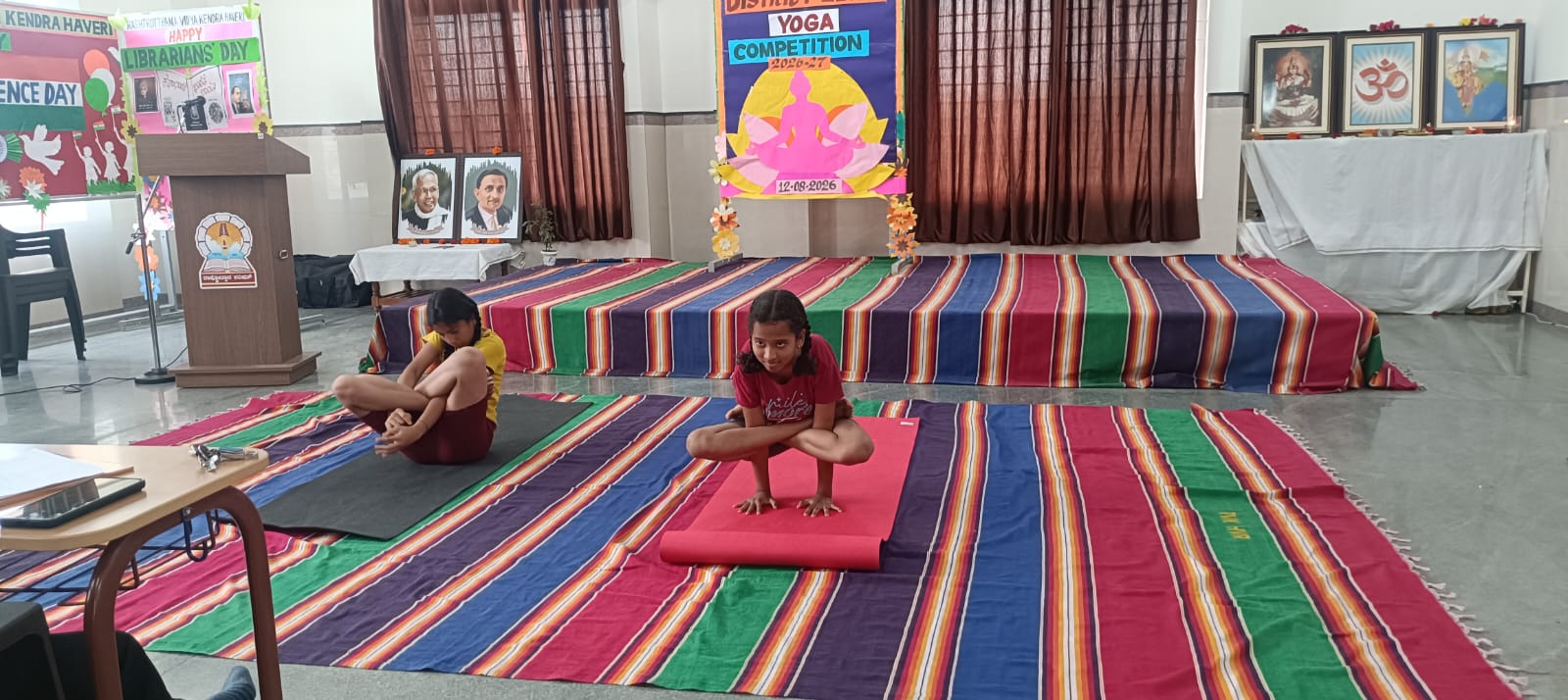 RVK - Hangal Students Achieve Remarkable Success in Vidya Bharati District-Level Yogasana Competition (5)