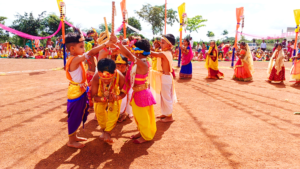 Sri Krishna Janmashtami Celebrated at RVK - Hangal (24)